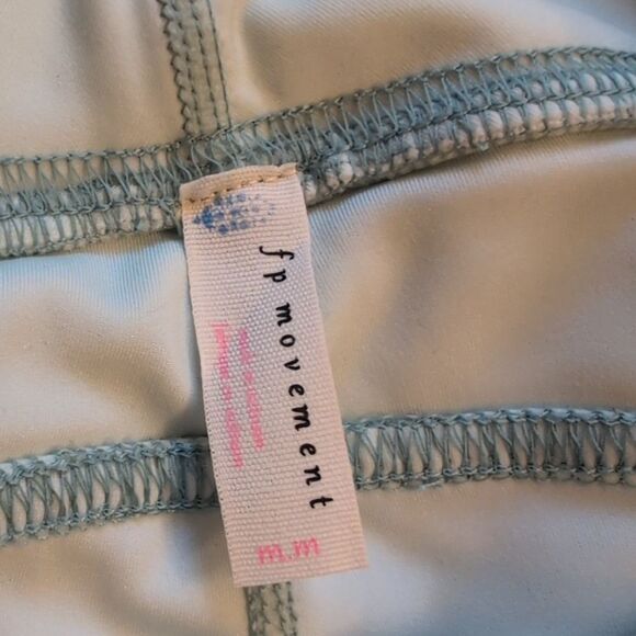 NWT Free People Keep It Up Leggings Light Blue Mint High-Waisted size M - Picture 6 of 11